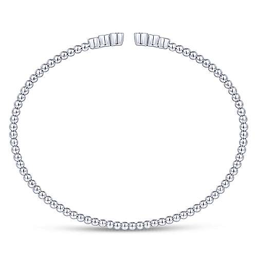Diamond Beaded Open Bangle