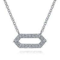 Hexagonal Diamond Necklace