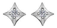 White Gold Diamond Stud Earrings