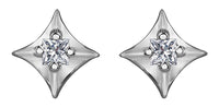 White Gold Diamond Stud Earrings