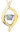 Dancing Diamond Yellow Gold Pendant Necklace