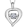 Pear Shaped Pulse Diamond Necklace
