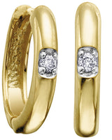 Small Diamond Hoop Earrings