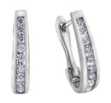 Diamond U Shaped Earrings