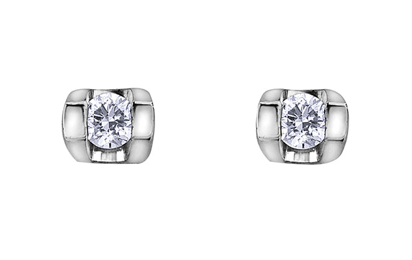 Diamond Tension Stud Earrings