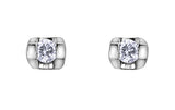 Diamond Tension Stud Earrings