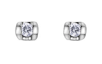 Diamond Tension Stud Earrings