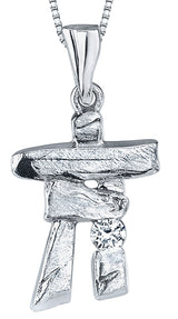 Inukshuk Pendant Necklace