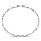 Diamond Beaded Open Bangle
