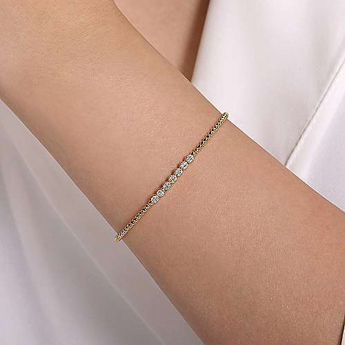 14K Yellow Gold Fashion Bangle