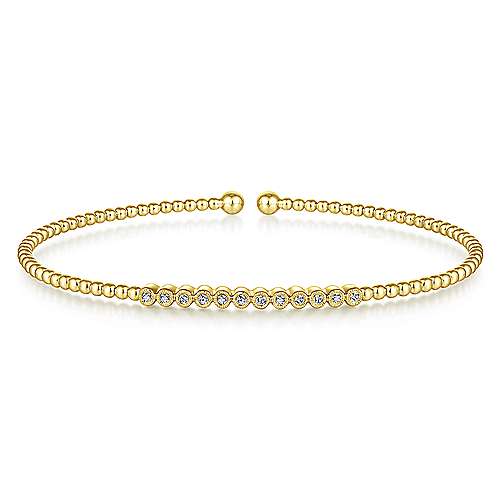 14K Yellow Gold Fashion Bangle