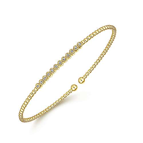 14K Yellow Gold Fashion Bangle