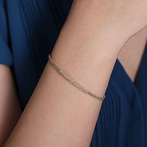 14K Yellow Gold Fashion Bangle
