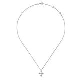 Pointed Diamond Cross Necklace