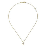 Octagonal Pave Pendant Necklace
