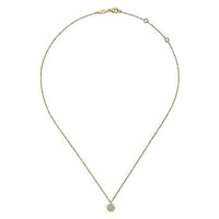 Octagonal Pave Pendant Necklace