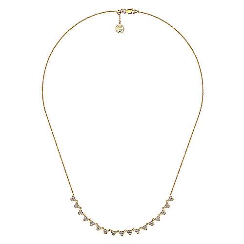 Scalloped Diamond Necklace