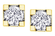 Yellow Gold Stud Earrings
