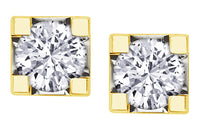 Yellow Gold Stud Earrings
