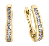 Diamond U Shaped Earrings
