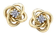 Love Knot Diamond Earrings
