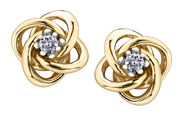 Love Knot Diamond Earrings