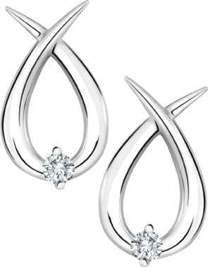 White Gold Diamond Earrings