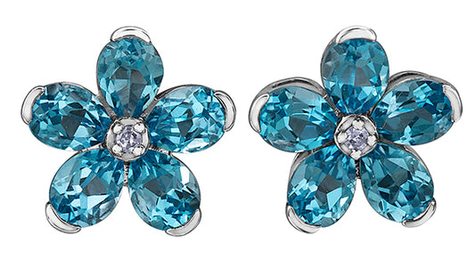 Blue Topaz Earrings