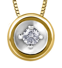 Diamond Circle Pendant Necklace