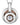 Dancing Diamond Two Tone Circle Pendant Necklace